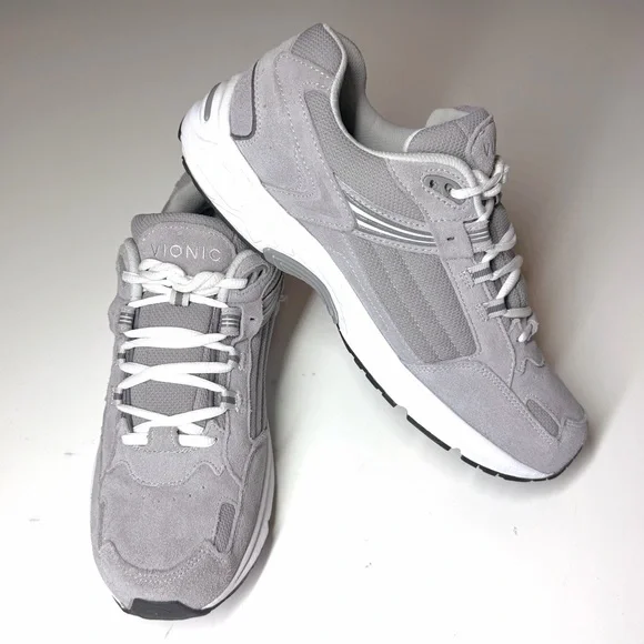 Vionic Men's 23Walk 2.0 Casual Sneaker Gray / White Size- 10.5 Wide - Picture 7 of 9